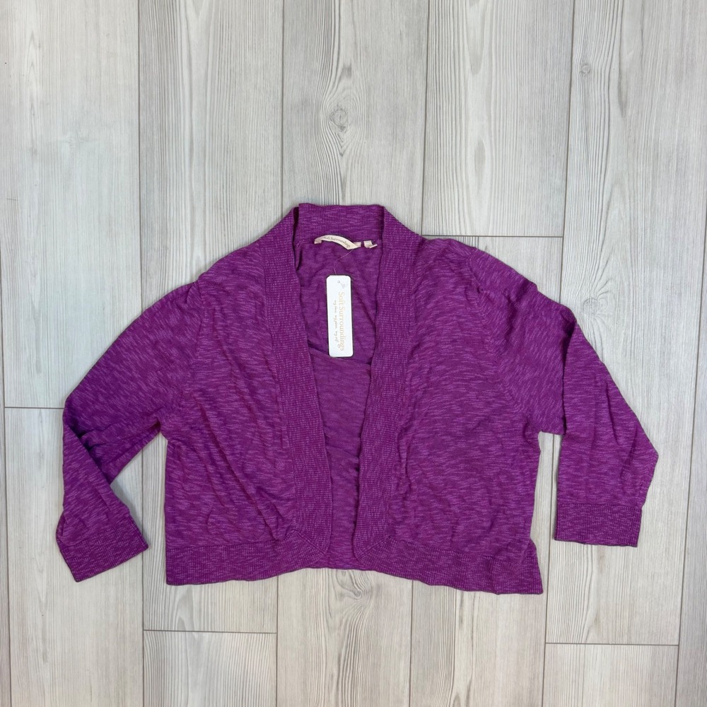 Soft Surroundings Playa Bonita Cardigan Striking Purple XL NWT 2DF38